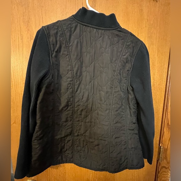 Susan Bristol multi media jacket black large Zipper pockets embroidered design - Picture 8 of 10